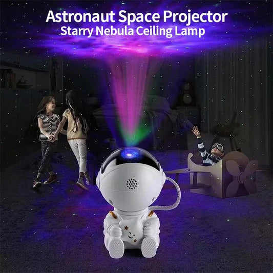 Astronaut Starry Sky Projection Light Night Light Starry Sky Porjectors Lamp Decoration Children Gifts Stars Nebula Water Ripple