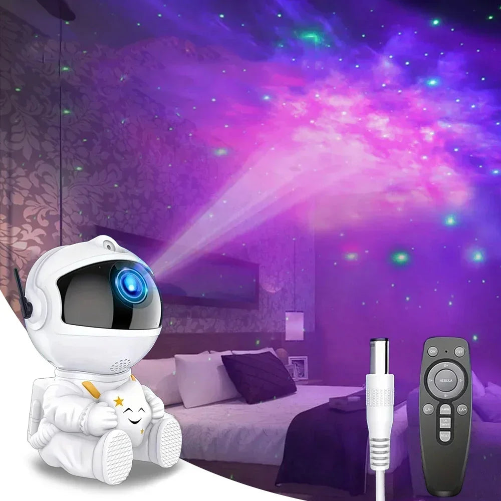 Astronaut Starry Sky Projection Light Night Light Starry Sky Porjectors Lamp Decoration Children Gifts Stars Nebula Water Ripple